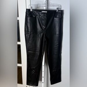 Black Faux Leather Pants NWT